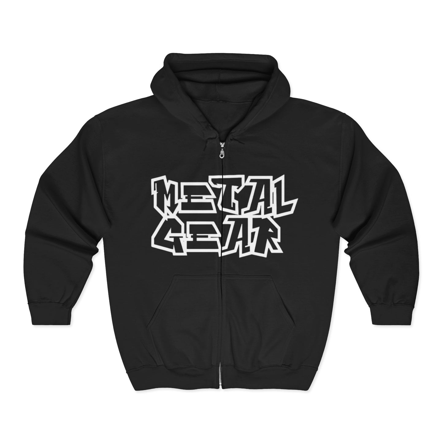 Metal Gear Zip-Up Logo Unisex Hoodie