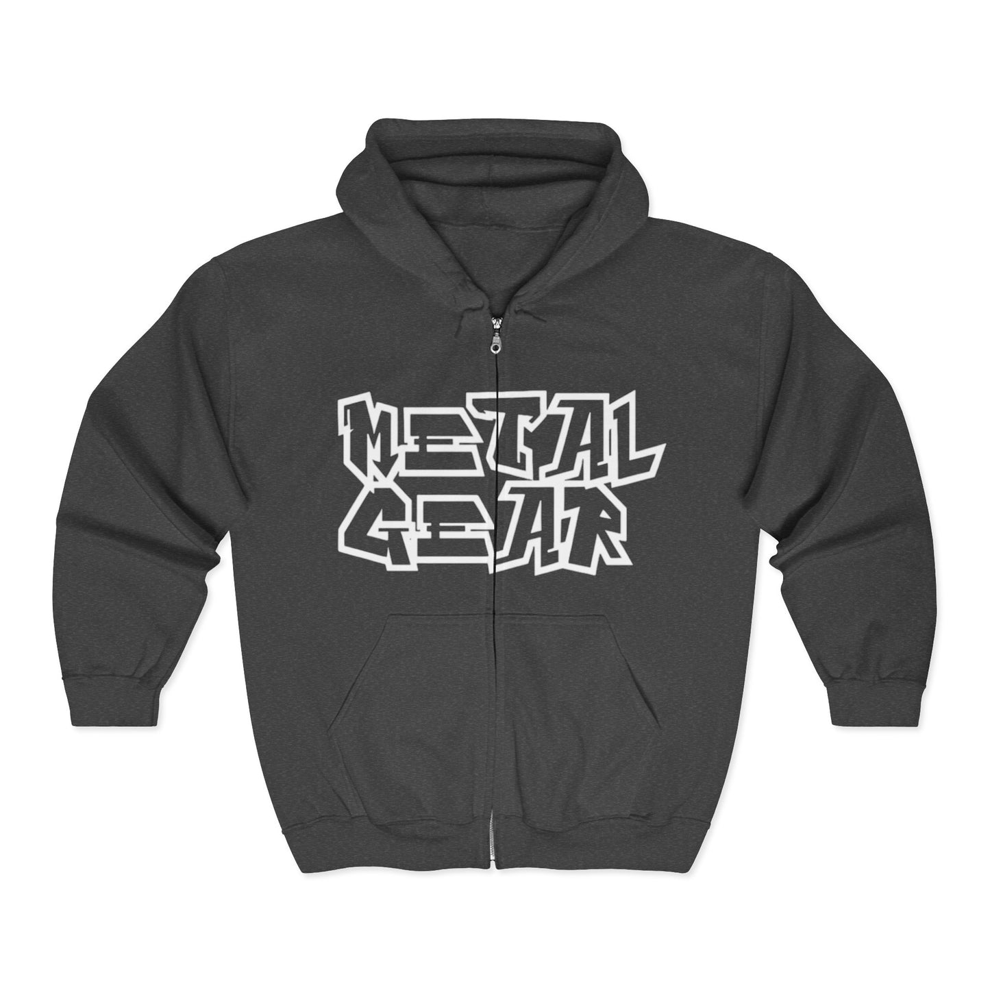 Metal Gear Zip-Up Logo Unisex Hoodie
