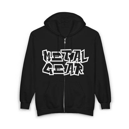 Metal Gear Zip-Up Logo Unisex Hoodie
