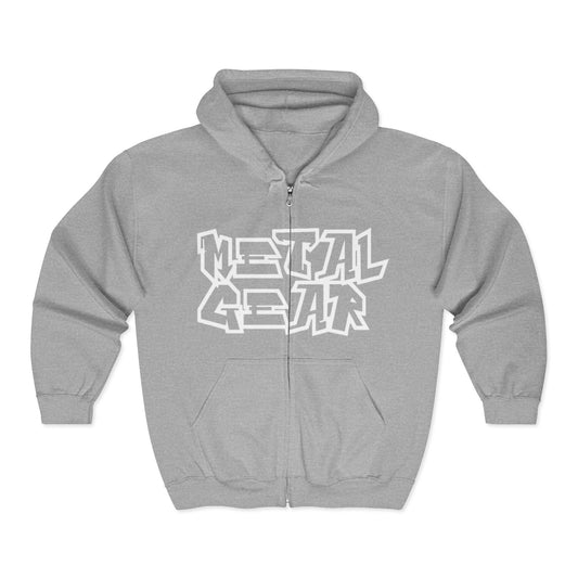 Metal Gear Zip-Up Logo Unisex Hoodie