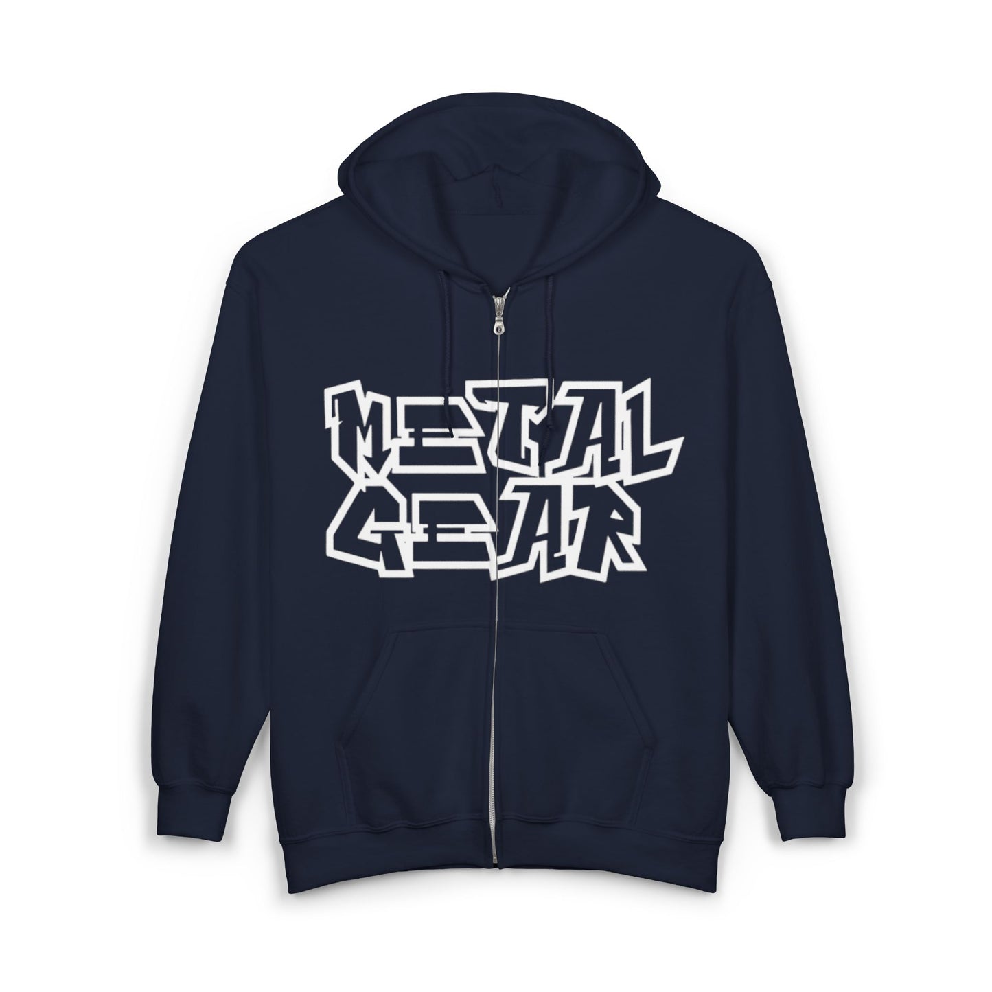 Metal Gear Zip-Up Logo Unisex Hoodie