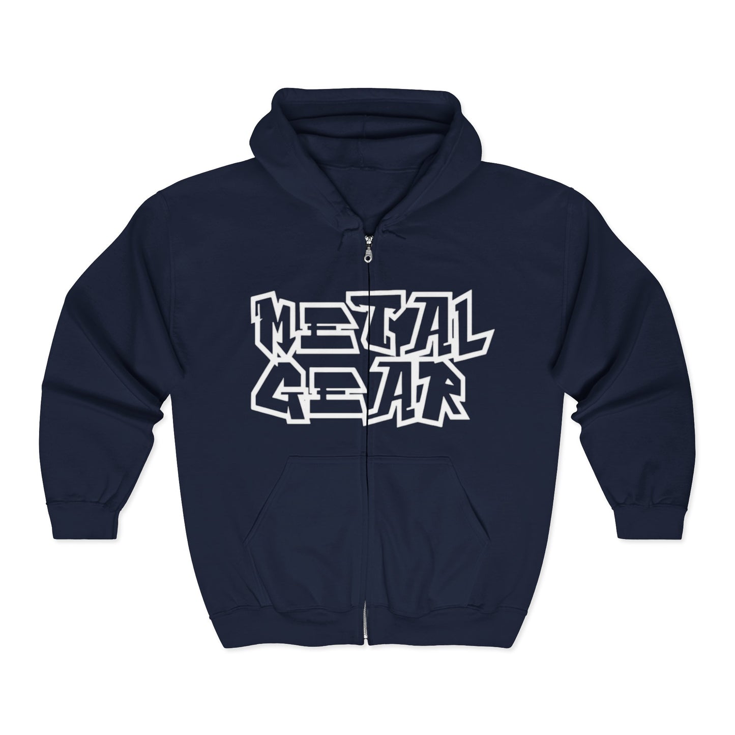 Metal Gear Zip-Up Logo Unisex Hoodie